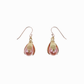Pink Flower Petal Earrings